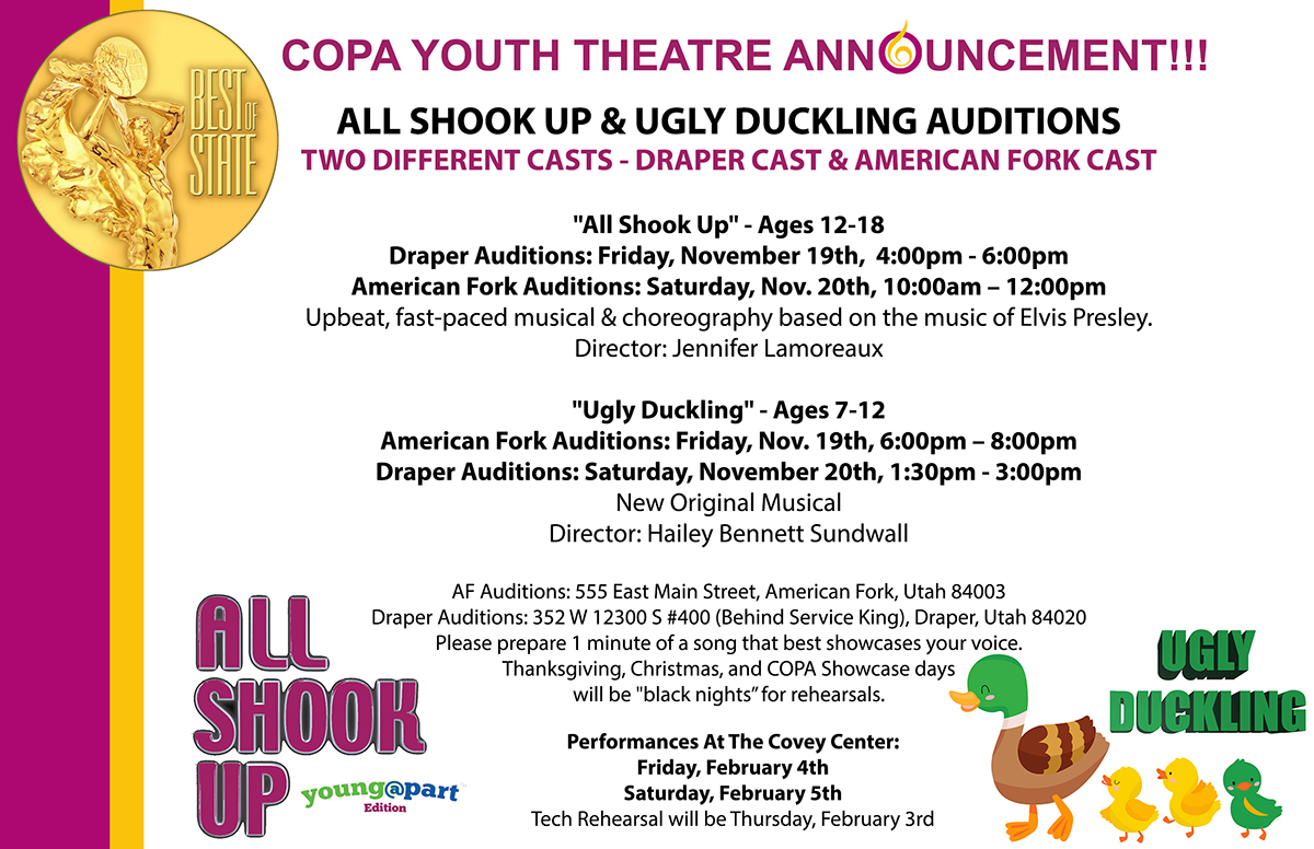 All Shook Up - Ugly Duckling - CYT Announcement
